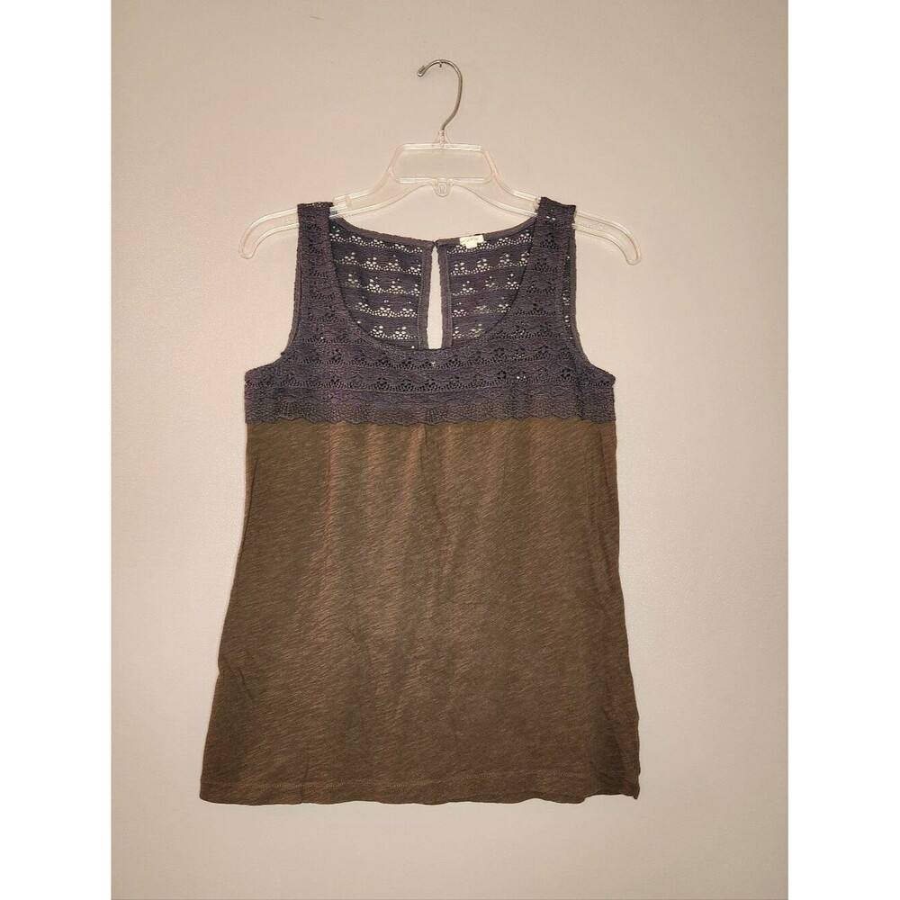 Sleeveless J. Crew Crochet Yoke Tank Top Size XS